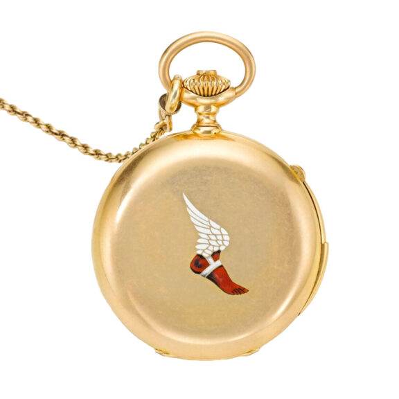 Swiss gold minute repeating chronograph watch Circa 1890