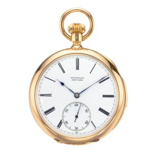 Swiss 18k pink gold minute repeating pocket watch Circa 1891