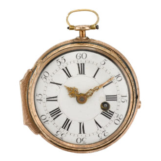 Gold French carved bloodstone verge watch Circa 1770