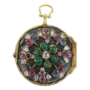 English gold, bloodstone verge with diamonds Circa 1730