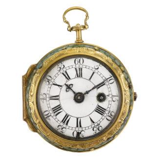 English gold, bloodstone verge with diamonds Circa 1730
