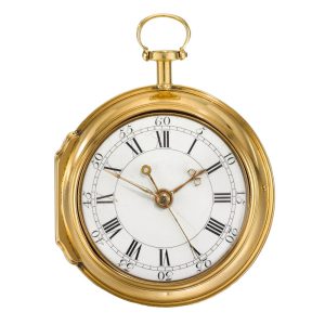 English gold pair cased centre seconds watch Circa 1774