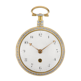 English gold verge watch with matching chatelaine circa 1800