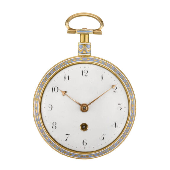 English gold verge watch with matching chatelaine circa 1800