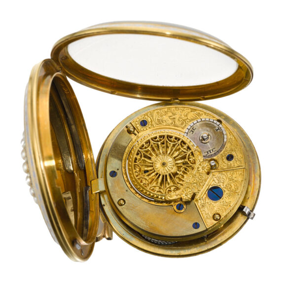 English gold verge watch with matching chatelaine circa 1800 English gold verge watch with matching chatelaine circa 1800