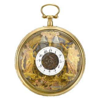 Swiss gold skeletonized repeating verge watch Circa 1800