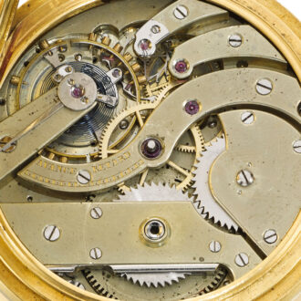 Swiss gold perpetual calendar, moon-phase watch Circa 1880 Swiss gold perpetual calendar, moon-phase watch Circa 1880
