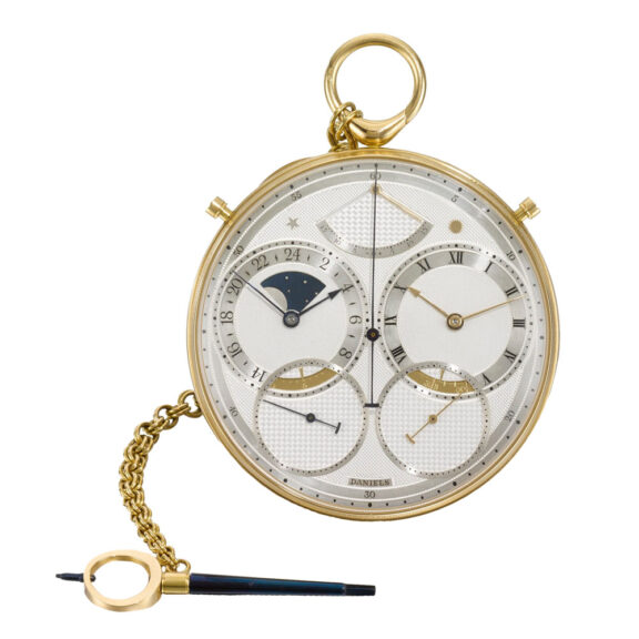 An unique and important English yellow gold watch Circa 1982