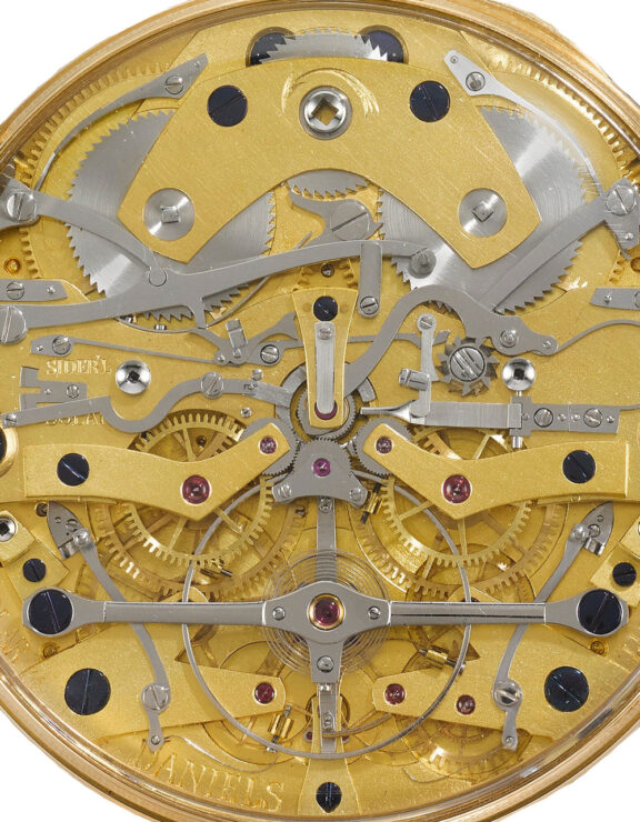 An unique and important English yellow gold watch Circa 1982 An unique and important English yellow gold watch Circa 1982