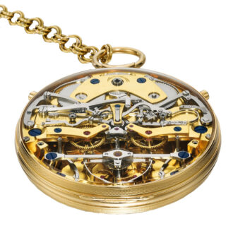 An unique and important English yellow gold watch Circa 1982