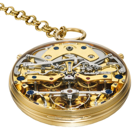 An unique and important English yellow gold watch Circa 1982 An unique and important English yellow gold watch Circa 1982