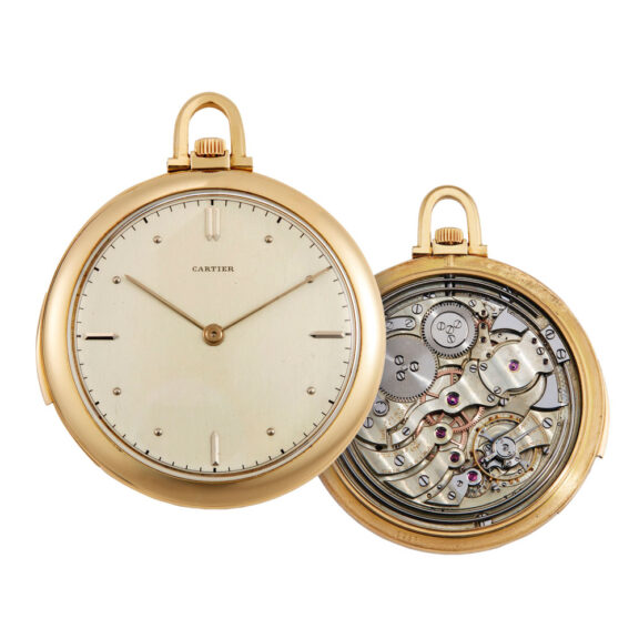 French gold minute reapting lever pocket watch Circa 1930