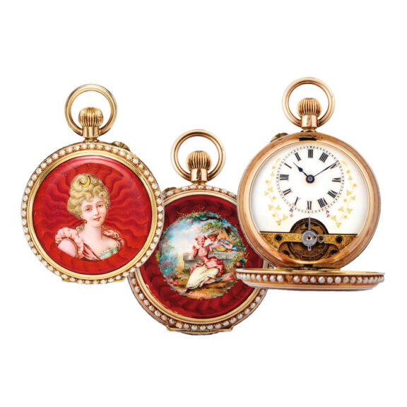 Swiss gold watch made for the Chinese market Circa 1900