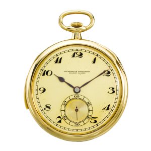 Swiss 18 carat gold minute repeating pocket watch Circa 1925