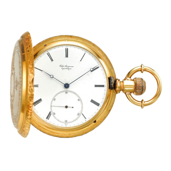 Danish pocket watch with pivoted detent escapement Circa 1880