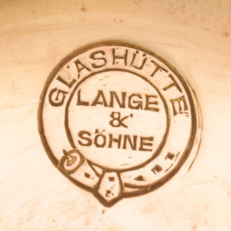 German 18K pink gold Glashütte calender watch Circa 1885
