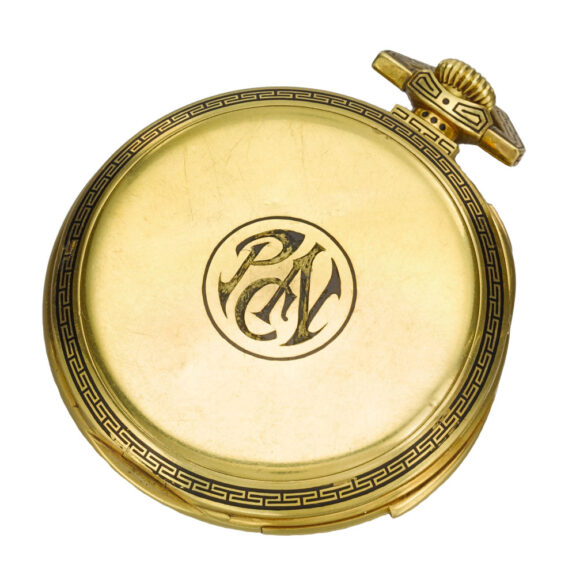 Swiss green gold open faced complicated watch Circa 1912 Swiss green gold open faced complicated watch Circa 1912