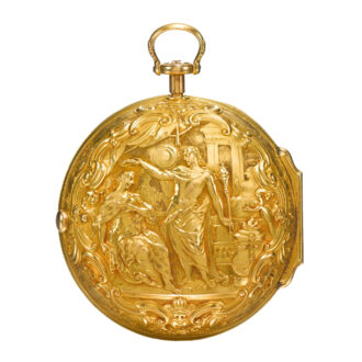 English Repoussé pair cased verge pocket watch Circa 1744 English Repoussé pair cased verge pocket watch Circa 1744