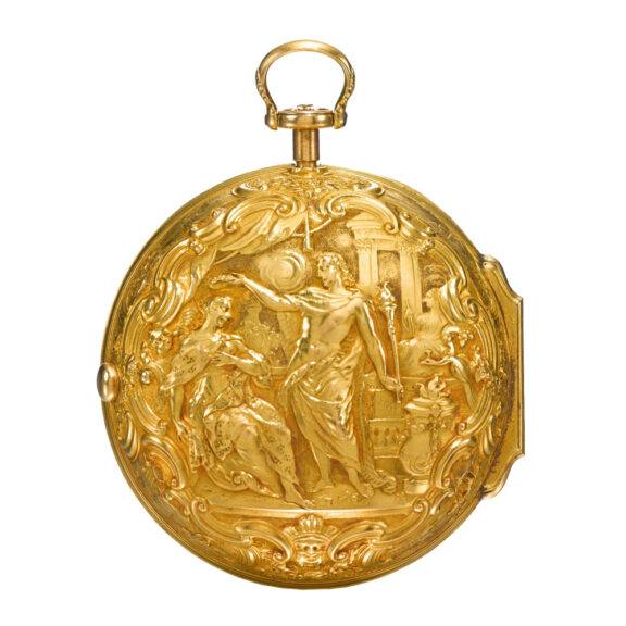 English Repoussé pair cased verge pocket watch Circa 1744 English Repoussé pair cased verge pocket watch Circa 1744