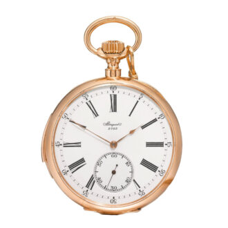 English pink gold minute repeating pocket watch Circa 1898
