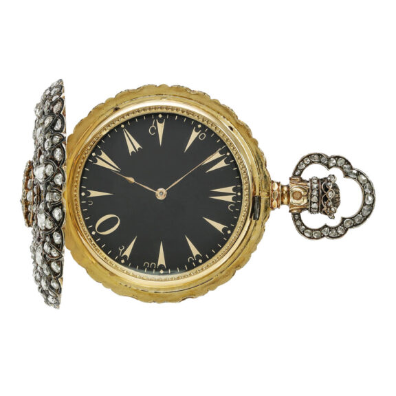 Swiss gold, diamonds watch for the Turkish market Circa 1890 Swiss gold, diamonds watch for the Turkish market Circa 1890