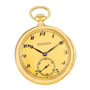 Swiss gold minute repeating lever pocket watch Circa 1917