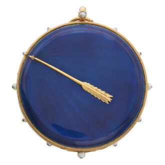 Swiss gold, translucent enamel and pearl set watch Circa 1815 Swiss gold, translucent enamel and pearl set watch Circa 1815
