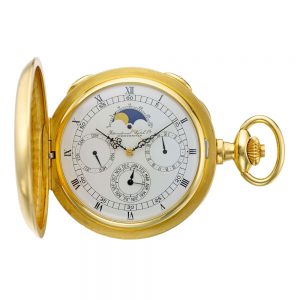 Swiss gold perpetual watch with moon phases Circa 1990
