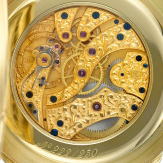 Swiss gold perpetual watch with moon phases Circa 1990 Swiss gold perpetual watch with moon phases Circa 1990