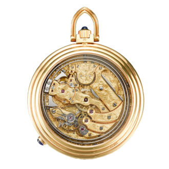 Swiss gold minute repeating open faced watch Circa 1888