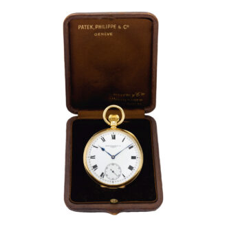 Swiss 18k gold open faced lever pocket watch Circa 1913