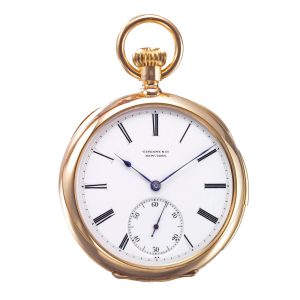 Swiss 18k gold minute repeating pocket watch Circa 1891