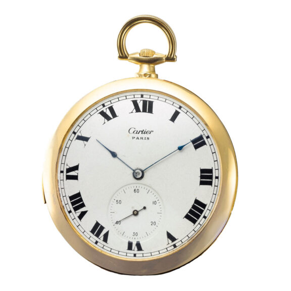 French yellow gold minute repeating Cartier watch Circa 1920