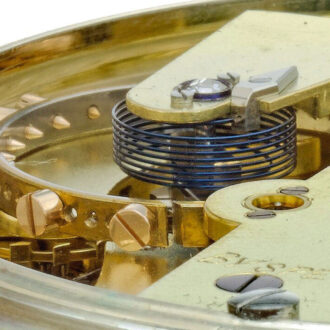 English silver watch with spring detent escapement Circa1879