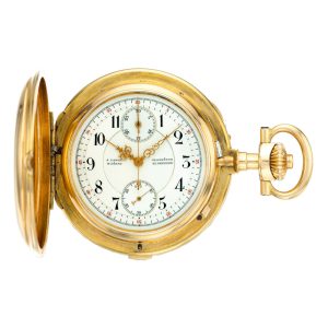 German hunting cased Glashütte lever watch Circa 1894