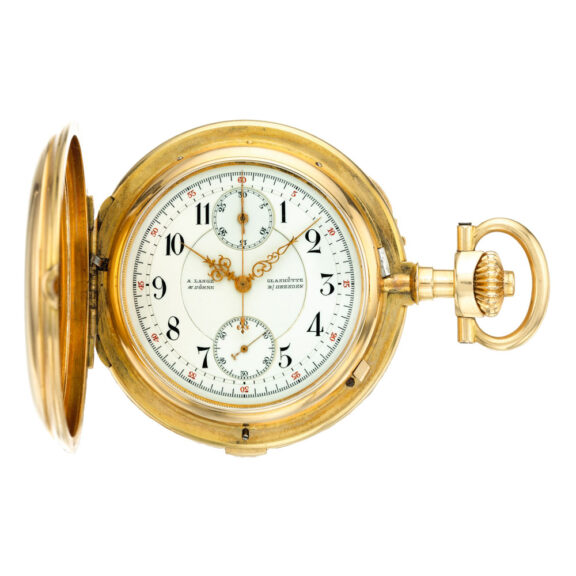 German hunting cased Glashütte lever watch Circa 1894