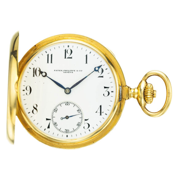 Swiss yellow 18k gold hunting cased lever watch Circa 1910 Swiss yellow 18k gold hunting cased lever watch Circa 1910