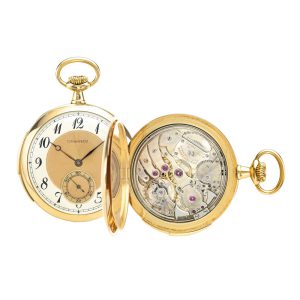 Swiss yellow 14k gold minute repeating lever watch Circa 1910