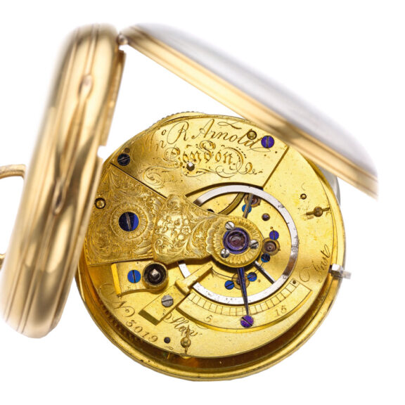 English gold watch with spring detent escapement Circa 1795