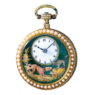 Swiss gold repeating automaton "The barking dog" Circa 1814