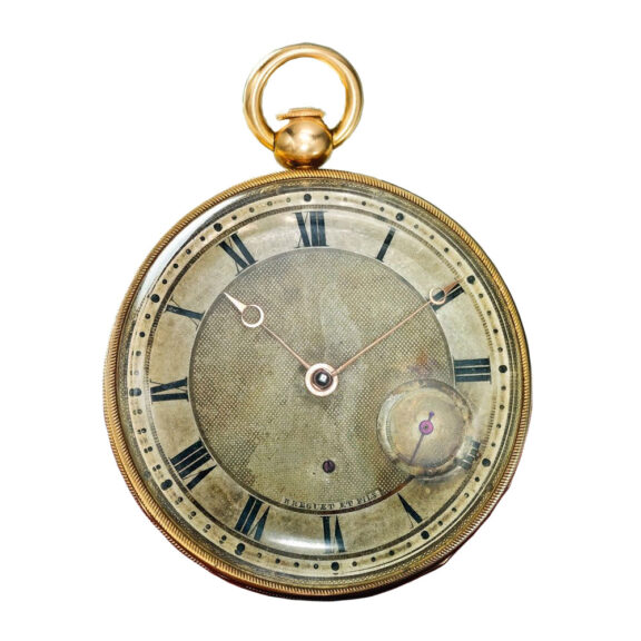 French yellow 18k gold quarter repeating watch Circa 1819