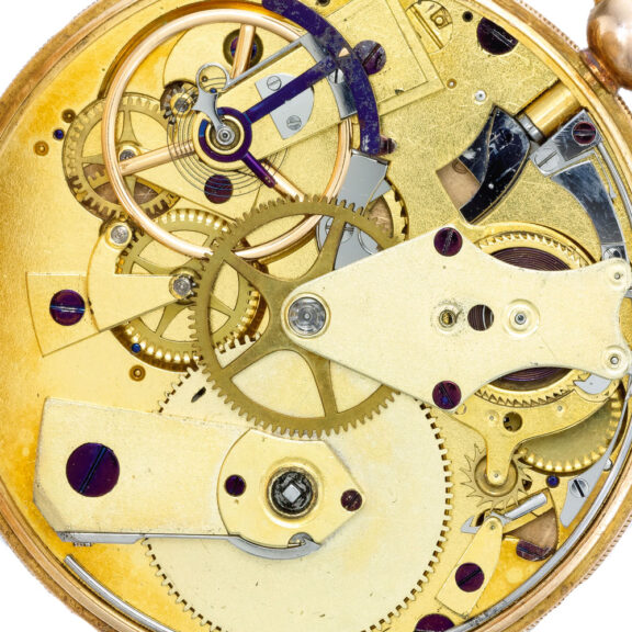 French yellow 18k gold quarter repeating watch Circa 1819 French yellow 18k gold quarter repeating watch Circa 1819