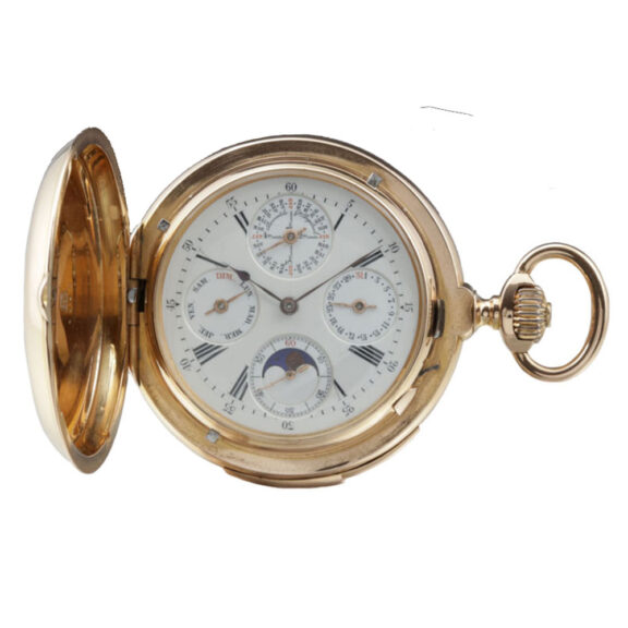 Swiss gold full hunter Grande Complication watch Circa 1895