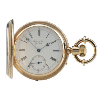 Swiss gold chronometer made for the US market Circa 1882