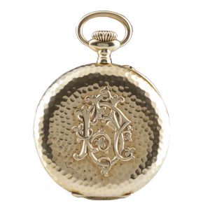Swiss 18k gold open faced anker chronometer Circa 1890