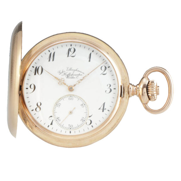 German gold hunting cased anchor chronometer Circa 1900