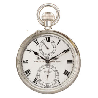 Swiss silver lever deck watch with power reserve Circa 1919