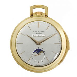 Fine and rare Swiss 18k gold complicated watch Circa 1947