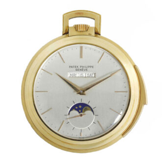 Fine and rare Swiss 18k gold complicated watch Circa 1947