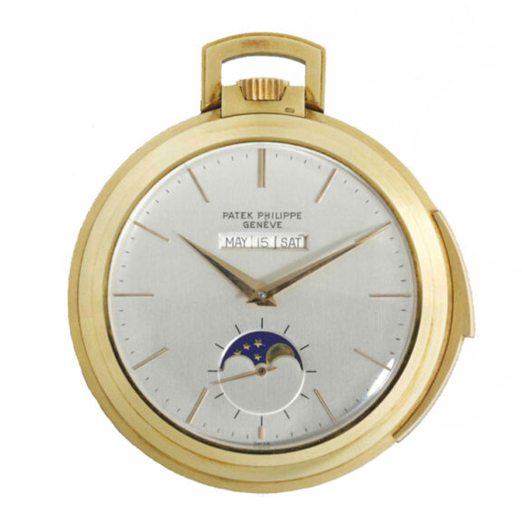 Fine and rare Swiss 18k gold complicated watch Circa 1947 Fine and rare Swiss 18k gold complicated watch Circa 1947